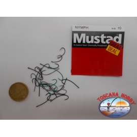 1 pack of 25 pcs Mustad "great deal" series Nymph sz.10 FC.A510