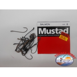 1 confezione da 25pz ami Mustad "great deal" serie Salmon sz.8 FC.A522