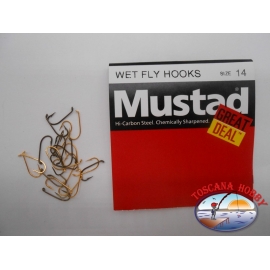 1 packung 25pz angelhaken Mustad "great deal" - serie Wet fly hooks sz.14 CF.A526