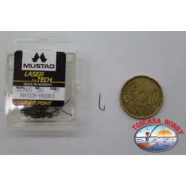 1 confezione da 50pz ami Mustad "laser tech" serie 51145 sz.19 FC.A496