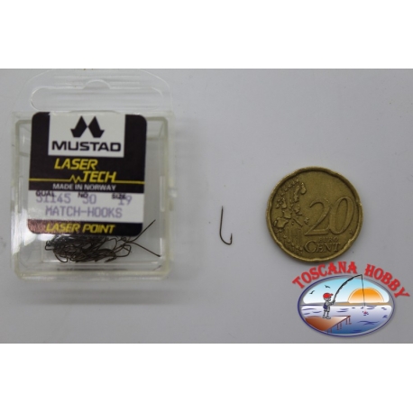 1 pack of 50pcs Mustad "laser tech" series 51137 sz.22 FC.A493