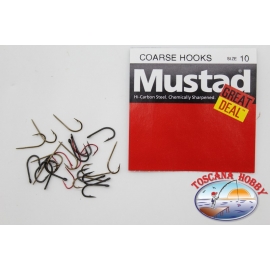 1 packung 25pz angelhaken Mustad "great deal" - serie Coarse hooks sz.10 FC.A538