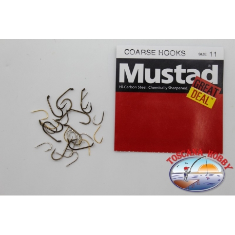 1 packung 25pz angelhaken Mustad "great deal" - serie Coarse hooks sz.11 FC.A539