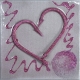 Imagen de corazón de color rosa de tamaño 20x20. QR2