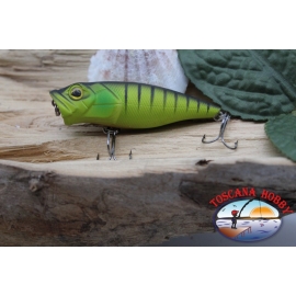 Popper Minno V Viper, 6cm-8gr, flotante, dorado tigre oscuro, giratorio. V457A