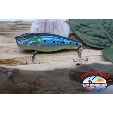 Popperino Minnow Viper, 6cm-8gr, floating, blue/black, spinning. FC.V461