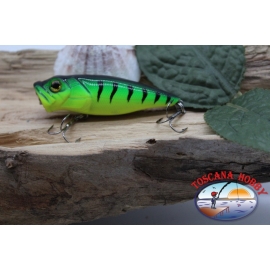 Popper Minno V Viper, 6cm-8gr, floating, tiger green, spinning. FC.V466