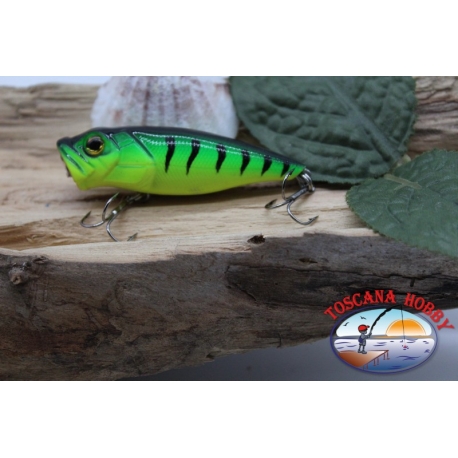 Popper Minno V Viper, 6cm-8gr, floating, tiger green, spinning. FC.V466