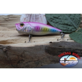 Popperino Minnow Viper, 6cm-8gr, floating, olographyc pink, spinning. V470