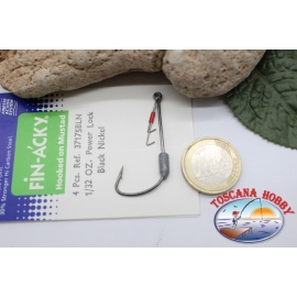 1 bustina 5 pz Ami piombati con gancio Mustad cod.37175BLN n.2 C.AP14