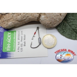 1bustina 5 pz Ami piombati con gancio Mustad, cod.37175BLN-a