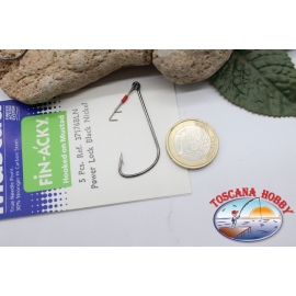 1 bustina 5 pz Ami piombati offset con gancio Mustad cod.37176BLN n.2 C.AP18