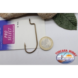 1 sachet 5 pcs Crochets de plomb décalés Mustad, cod.39117BR-1