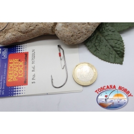 1 sachet 5 PCS Crochets décalés Mustad avec crochet cod.91752BLN N° 1/0 C. AP35