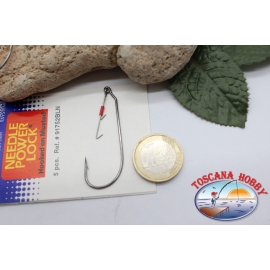 1 sachet 5 PCs Mustad offset hooks with hook cod.91752BLN No. 3/0 C. AP37