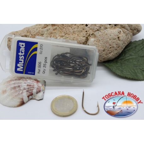 1 box 25pz Ami Mustad cod.505  n.2/0 FC.B14B