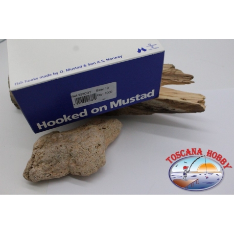 10 caja de 100 unidades Mustad, el bacalao. 2330DT, no.10 FC.E3D