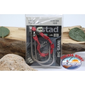 1bustina 2pcs Mustad-cod. 7732-CH-RIG, n. 10/0 FC.B40B