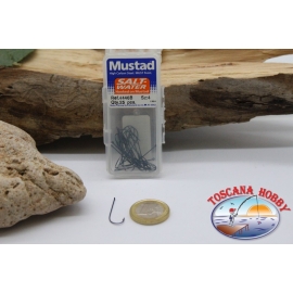 1 box 25 st. angelhaken Mustad cod. 4446B, nr. 4, salt water hooks, öse FC.B62H