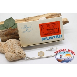 1 caja de 10 uds Mustad-cod. 4480, no.1, Rodeada de conservas de ganchos, ojal de la FC.B73A