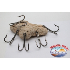 5 Ami doble de acero, Mustad-cod. 7982HS, no.8/0,FC.D7B