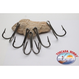 5 Ami double en acier, Mustad cod. 7982HS, pas.10/0,FC.D7D