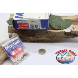 20 bolsas de 25 de Mustad, el bacalao. 52000C, no.11 FC.E11A