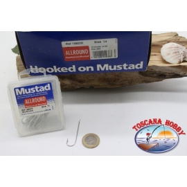 10 box da 50 ami Mustad, cod. 1982ID, n.14, FC.E14A