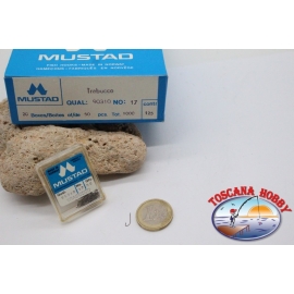 20 cuadro 50pcs anzuelos Mustad, el bacalao.90310, no.17, FC.E17B