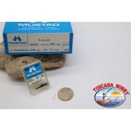 20 cuadro 50pcs anzuelos Mustad, el bacalao.90310, no.19, FC.E17D