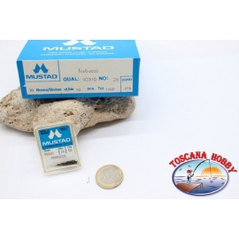 20 cuadro 50pcs anzuelos Mustad, el bacalao.90310, no.26, FC.E17H