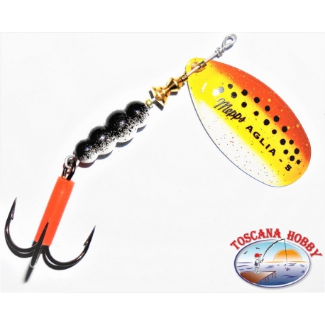 Mepps Aglia rotating spoon size 5 for spinning perch pike and Trout.