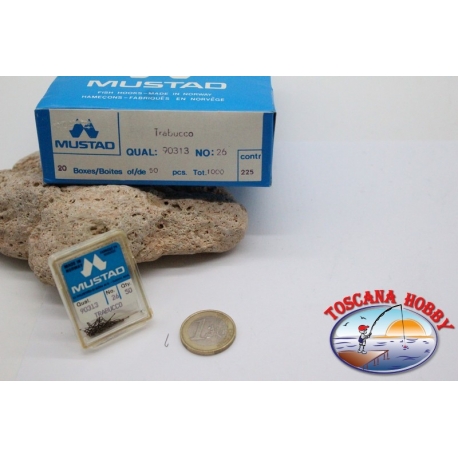 20 cuadro 50pcs anzuelos Mustad, el bacalao.90313, no.26, FC.E19B