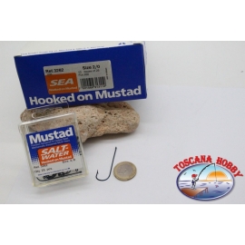 10 boîte de 25, Mustad, cod.3262 n.2/0, FC.E21B