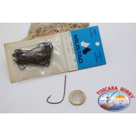 1 bustina 25pz ami Mustad cod. 37187, n. 1/0, stinger hooks FC.B84A