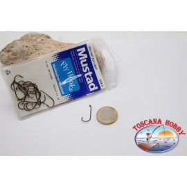 1 bag 15pz Mustad cod.539EBR, no. 4, the dry hooks FC.B85A