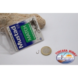 1 bustina 25pz ami Mustad cod.39844, n. 12, round bend barbless FC.B87A