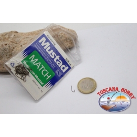 1 bolsita, 25 pcs Mustad-cod.52800BR, no. 14 de pescado blanco ganchos FC.B91A