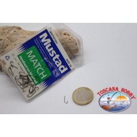 1 sachet, 25 pcs Mustad cod.52800BR, no. 16 white fish hooks FC.B91B