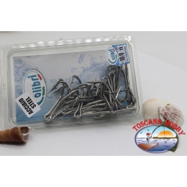 1 Box 15pz ami double Colibri,STEEL, sz.10/0 for bait silicone CB208