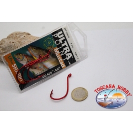 1 bolsita, 3 pcs Mustad-cod.92567R no.7/0, Cebo ganchos FC.B96A