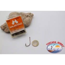 1 caja de 50 piezas Mustad-cod.92661 n.2/0, de agua Salada ganchos FC.B99B