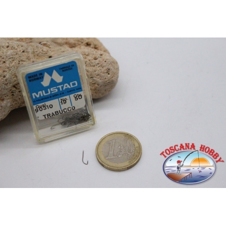 1 boîte de 50 pcs Mustad cod.90310 n.19, Trébuchet du FC.B100D