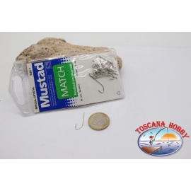 1 sachet de 20 pcs Mustad cod.90314 n.7, des cristaux crochets FC.B103A