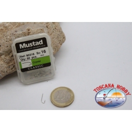 1 box 50 stk. angelhaken Mustad, cod.90316, nr. 16, Crystal-hooks FC.B118B