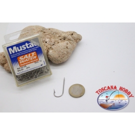 1 boîte de 50 pcs Mustad, cod.2315S pas.10, le Sel de l'eau des crochets, des FC.B125A