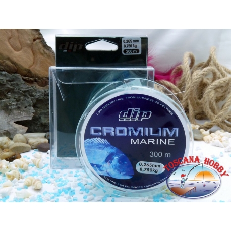 Monofilamento DIP Cromium Marinas a 300 mt. - 0,265 mm – 8,75 kg.FC.F46